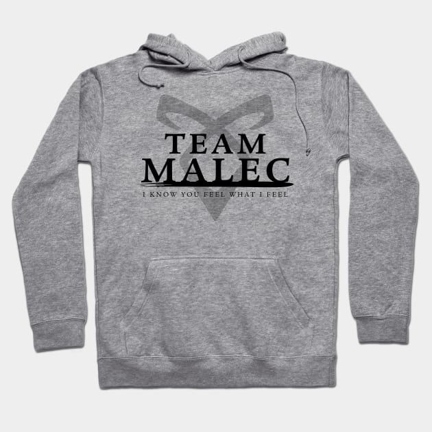 Shadowhunters - Team Malec Hoodie by BadCatDesigns